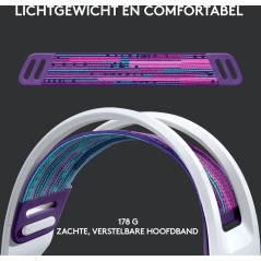 Logitech G G733 LIGHTSPEED Wireless RGB Gaming Headset - Ultimate Comfort & Immersive Sound in White